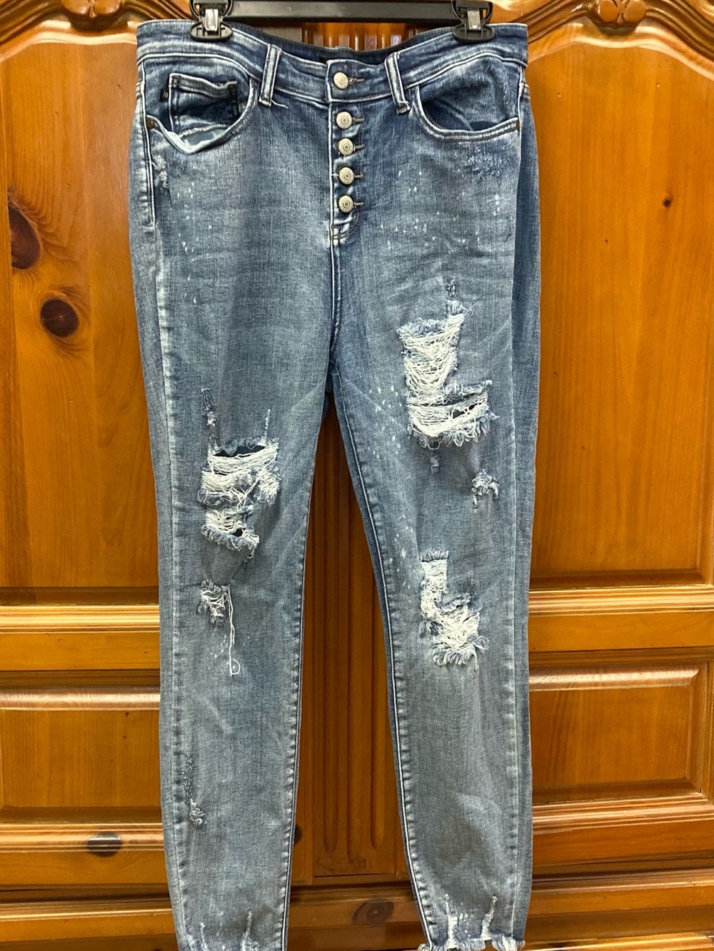 Judy Blue Skinny Fit Distressed Jeans Women’s Size 15/32 Stretch Denim